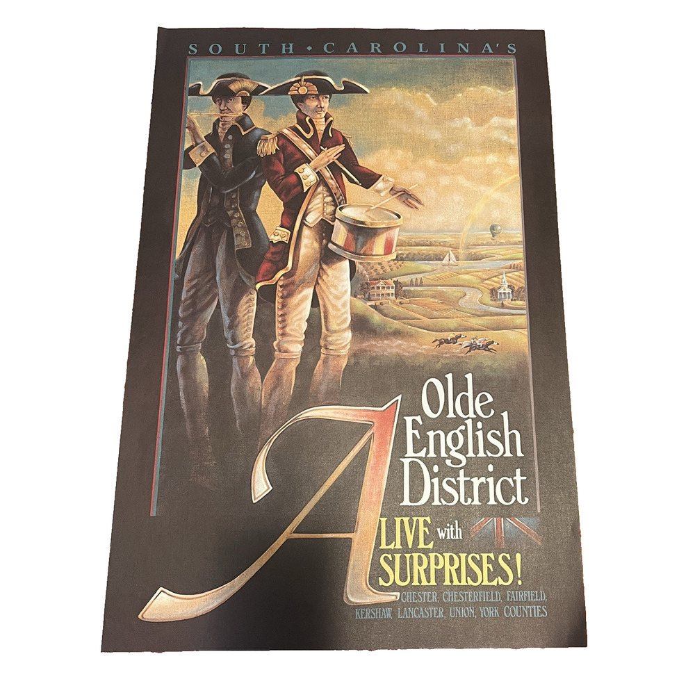 South Carolina Olde English District Poster Historic Towns In The South Tourism